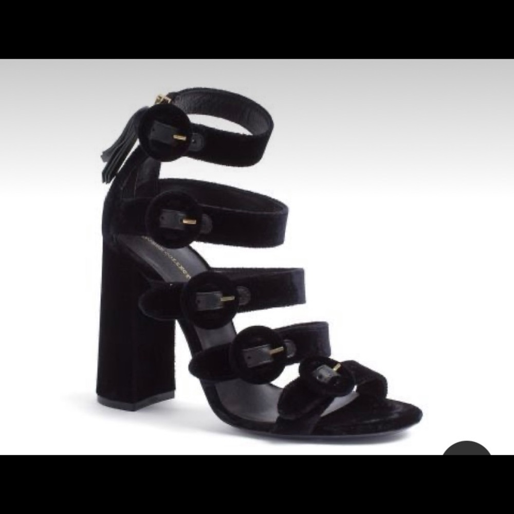 Hilfiger Runway Collection Velvet Heeled Sandal